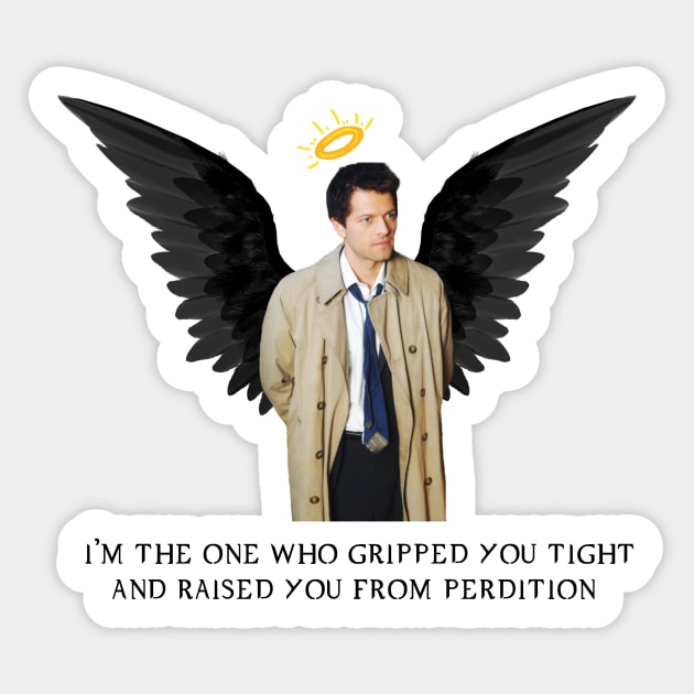 Castiel Supernatural Sticker by rousseaudanielle